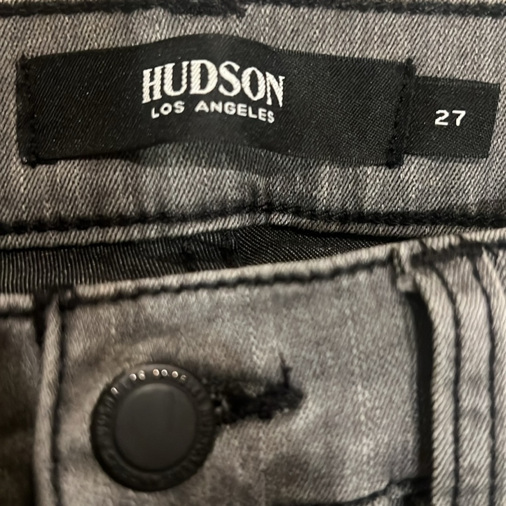 Grey Hudson Skinny Jeans - Picture 3 of 5